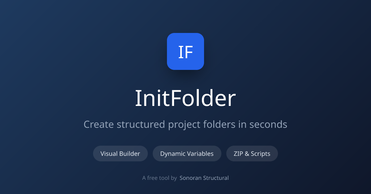 InitFolder - Project Folder Generator